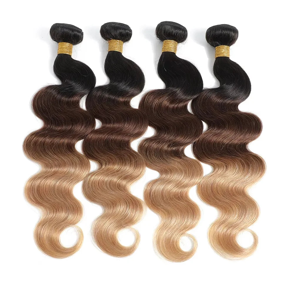 Luxury Brazilian Body Wave Bundles + Closure (100% Human Hair)